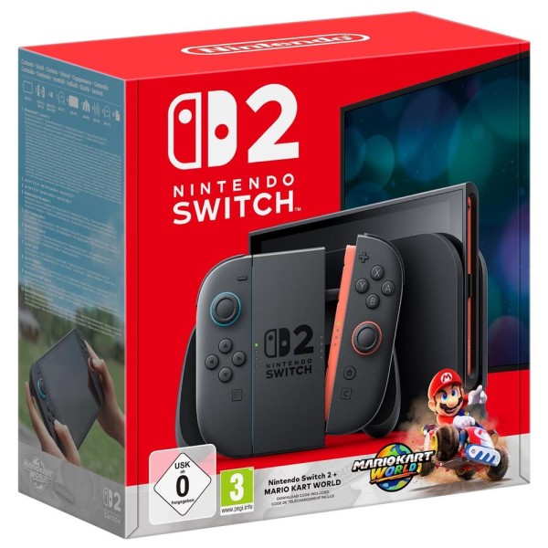 Consola nintendo switch 2  mario kart world