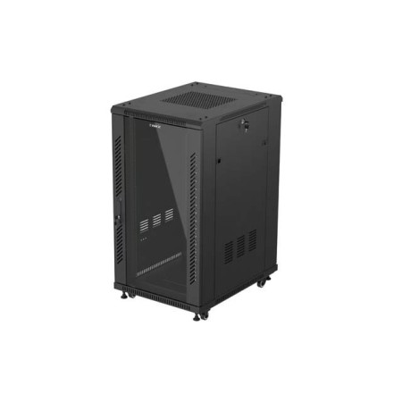 Armario rack phoenix 22u 600x800 de pie servidor 19'' hasta 1000 kg negro