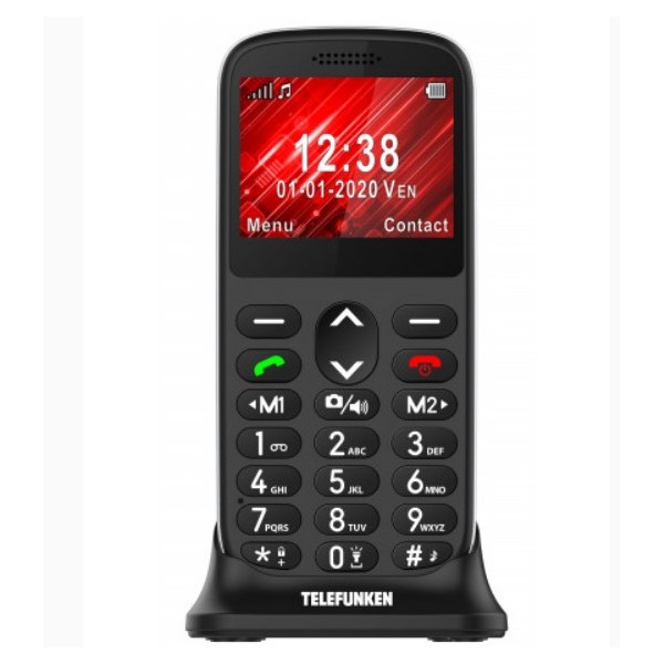 Telefono movil telefunken s420 senior phone - 2.31 pulgadas - negro