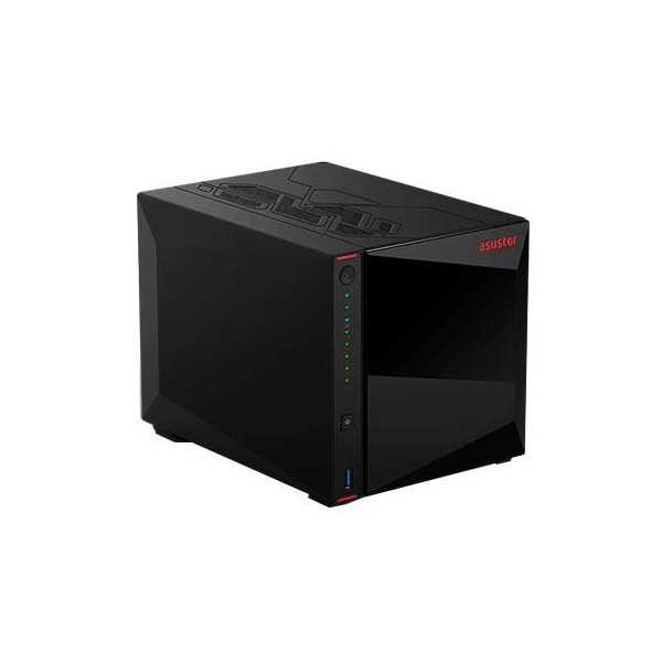Servidor nas asustor tower 4 bay quad - core 2ghz 4gb ddr4