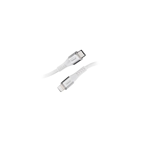 Cable usb c a lightning intenso 1.5m c315l blanco