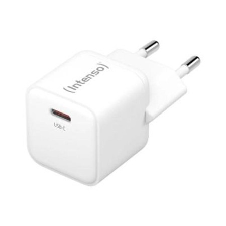 Cargador pared intenso gan w30c usb tipo c blanco  cable lightning