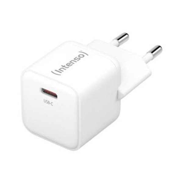 Cargador pared intenso gan w30c usb tipo c blanco  cable lightning