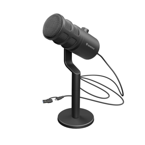 Microfono genesis radium 350d condensador cardiode dinamico usb sobremesa