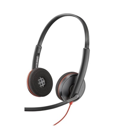 Auriculares poly blackwire 3220 estéreo usb - c  adaptador usb - c - a (bulk)