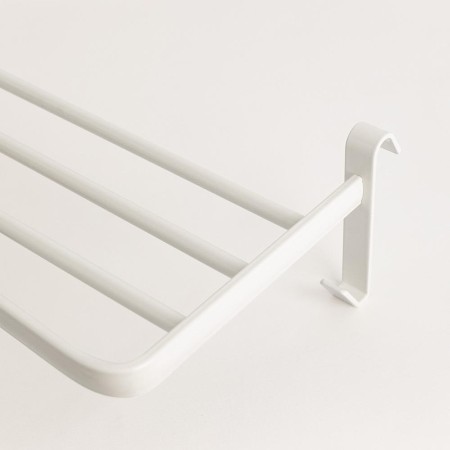 Yoevu repisa blanca con ganchos compatible con toalleros electricos yoevu
