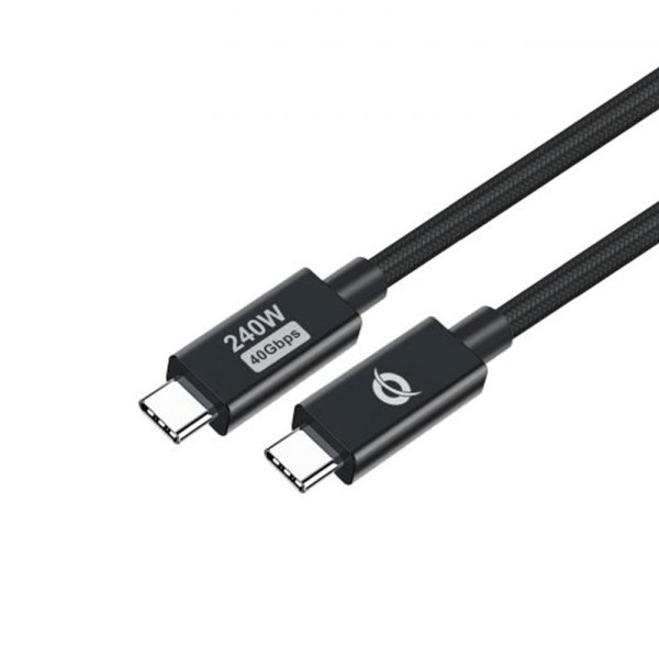 Cable usb - c conceptronic macho -  macho 1.2m pd 3.1 240w 48v 5a 480mbps e - mark