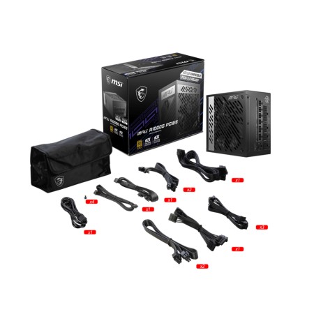 Fuente de alimentacion atx 1000w msi mpg a1000g pcie5 80+ gold