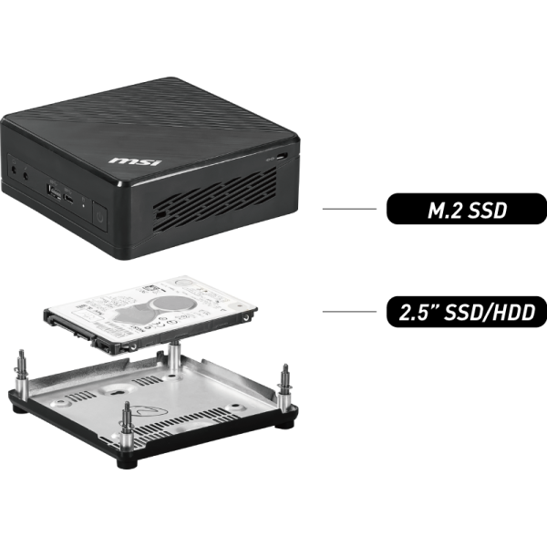 Adaptador hdd para mini ordenador msi cubi n 8gl ms - b17111 negro