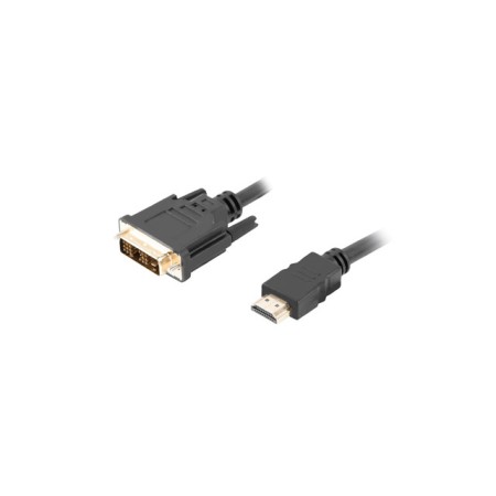 Cable hdmi lanberg macho - dvi - d 18 macho single link 0.5m negro