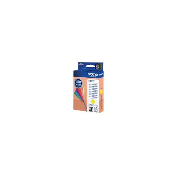 Cartucho tinta brother lc223ybp amarillo 550 paginas dcp4120dw -  mfcj4420dw -  mfcj4620dw -  mfcj5320dw -