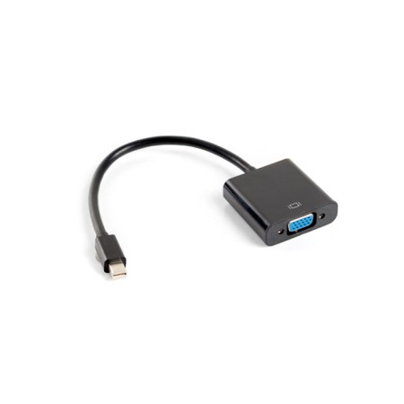 Adaptador lanberg minidisplayport macho -  vga hembra 20cm negro