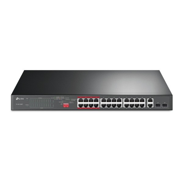 Switch 26 puertos tp - link tl - sl1226p 24 puertos 10 - 100 2 puertos poe