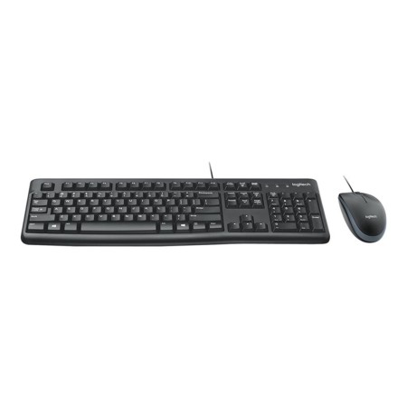 Teclado  mouse logitech mk120 optico usb 2.0 negro ingles uk