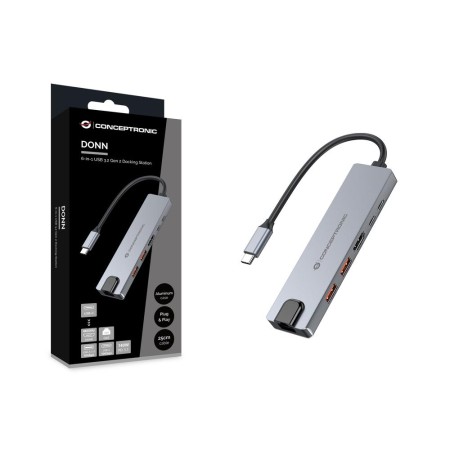 Docking station conceptronic donn29g usb tipo c 6 en 1