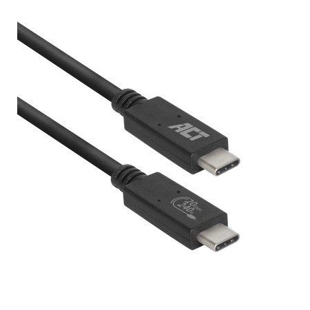Cable usb - c act connectivity carga 240w  mas datos 20 gbps 1.m certificado usb - if