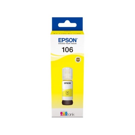 Cartucho tinta epson c13t00r440 106 ecotank amarillo ink et - 7700 - et - 7750