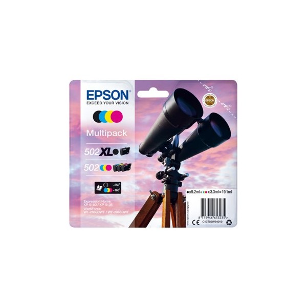 Multipack tinta epson 502xl negro  502 cian magenta amarillo