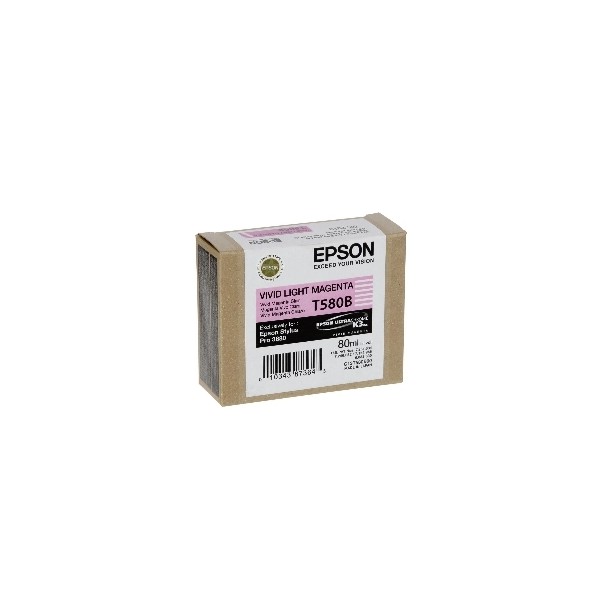 Cartucho tinta epson t580b magenta vivo claro 80ml stylus pro 3880
