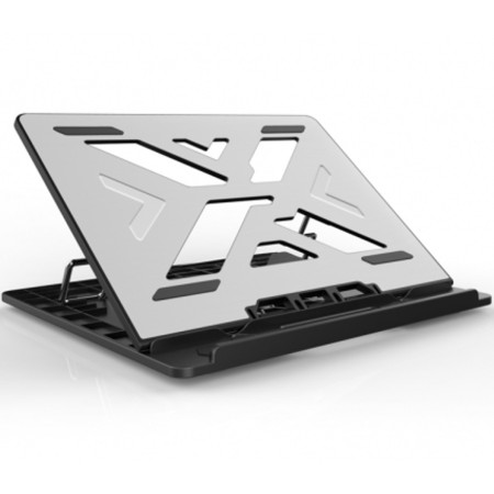 Soporte - base de refrigeracion conceptronic para portatiles hasta 15.6 pulgadas aluminio gris
