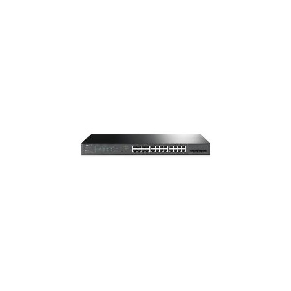 Switch 28 puertos 10 - 100 - 1000 poe 250w  sfp gestion l2 tp - link