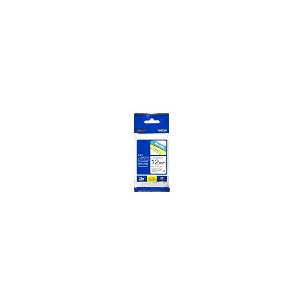 Cinta flexible brother tzefx231 12mm x 8m blanco -  negro flexibles