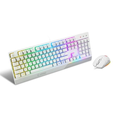 Teclado + raton gaming msi vigor ck30 blanco