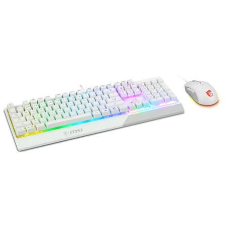 Teclado + raton gaming msi vigor ck30 blanco
