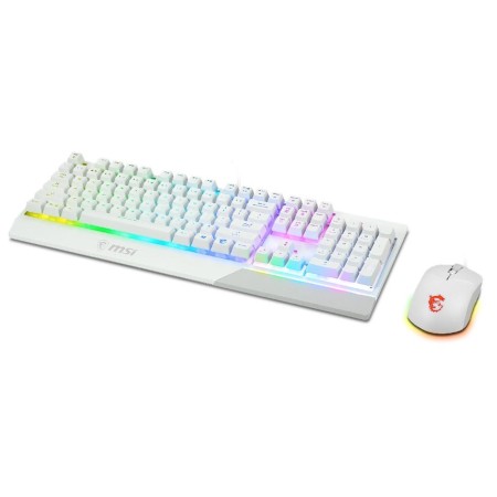 Teclado + raton gaming msi vigor ck30 blanco