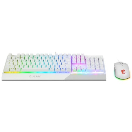 Teclado + raton gaming msi vigor ck30 blanco