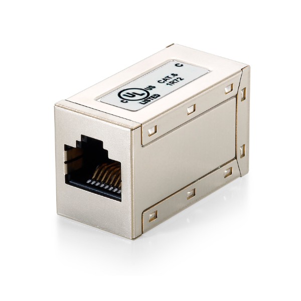 Adaptador rj45 equip cat6 apantallado hembra hembra