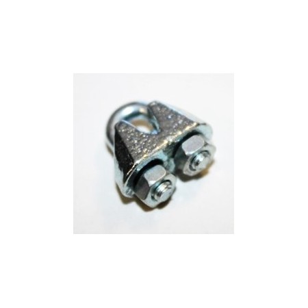 Sujeta cables recto galvanizado din - 741 3 mm.