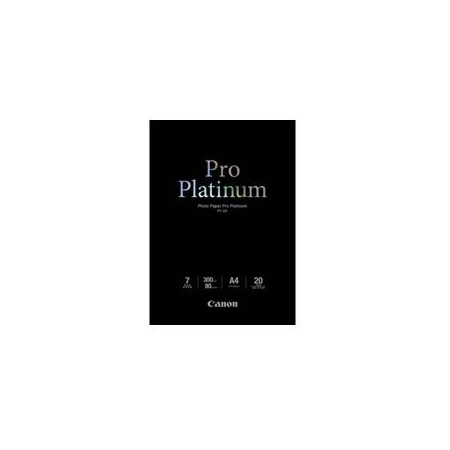 Papel fotografico canon pro platinum pt - 101 a4  20 hojas