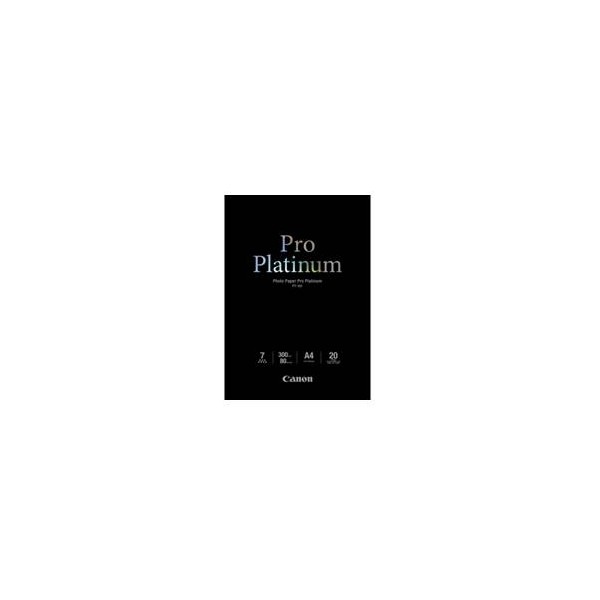 Papel fotografico canon pro platinum pt - 101 a4  20 hojas