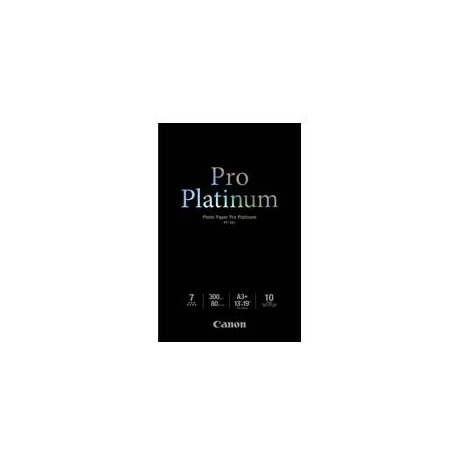 Papel fotografico canon pro platinum pt - 101 a3  10 hojas 300gr