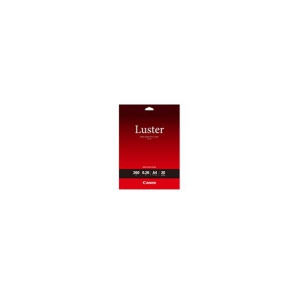 Papel fotografico canon pro luster lu - 101 a4 210 x 297mm