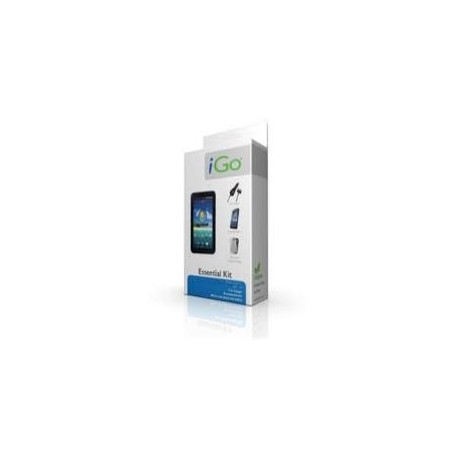 Accesorio ipad 2 essential kit igo. funda protectora silicona  protector pantalla diamant cargador mechero - coche  cable carga