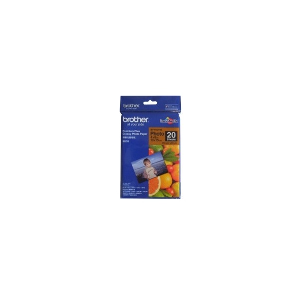 Papel foto brother brillante lbp71gp20 20 hojas dcp - 165c dcp - 195c dcp - 375cw dcp - 385c mfc - 295cn