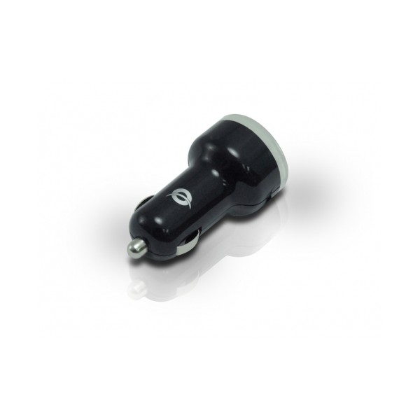 Cargador mechero - coche usb conceptronic x2 para moviles gps mp3 camaras etc 2000ma 5v