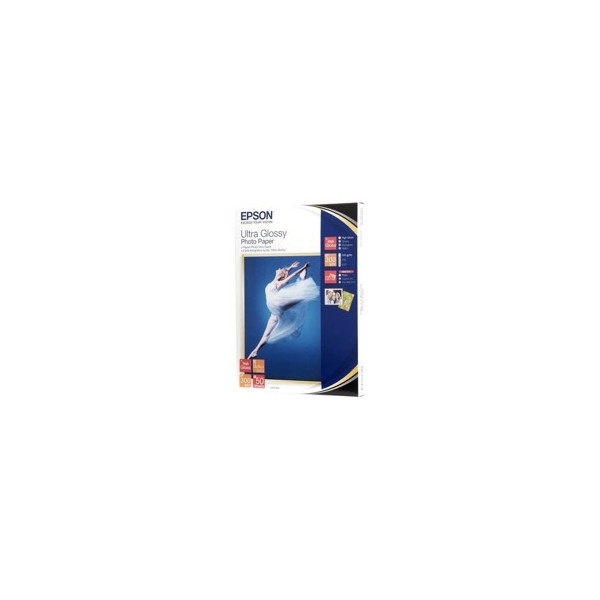 Papel epson c13s041944 ultra glossy 13x18 300gr 50 hojas
