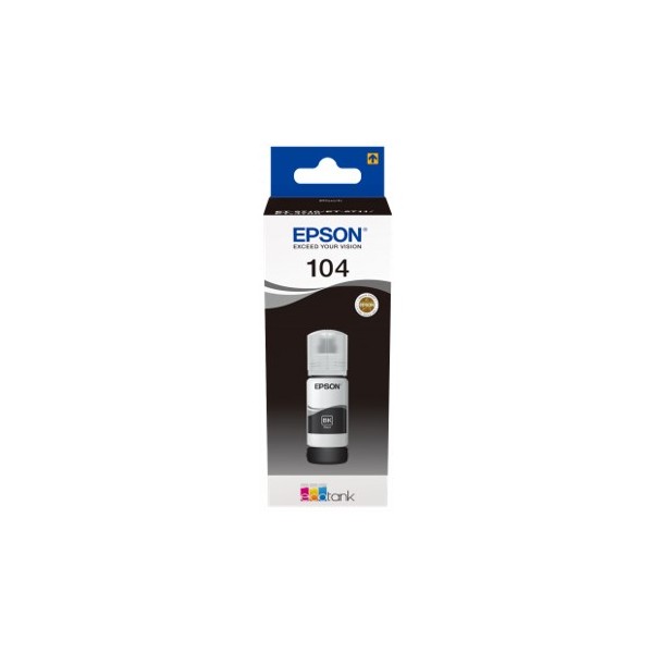 Cartucho ecotank epson 104 negro ink 65ml botella