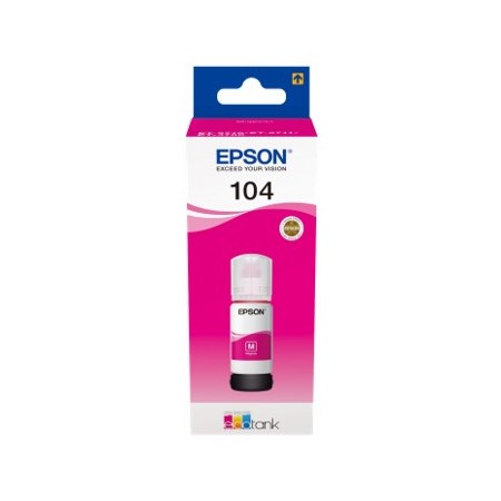 Cartucho ecotank epson 104 magenta ink 65ml botella