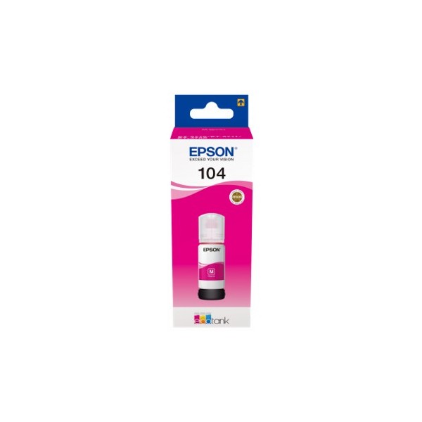 Cartucho ecotank epson 104 magenta ink 65ml botella