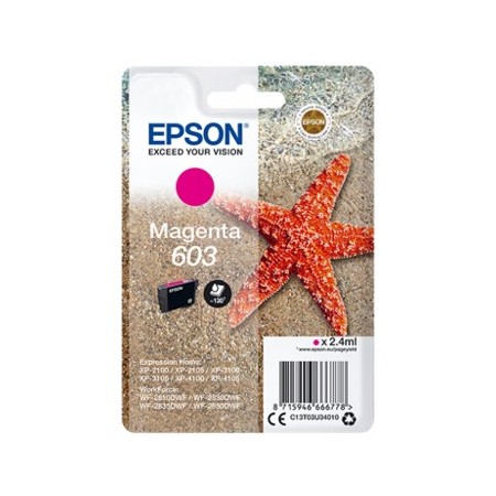 Cartucho tinta epson c13t03u34010 singlepack magenta 603 estrella de mar