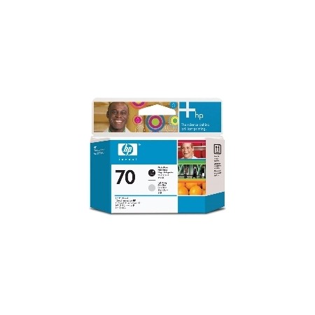 Cabezal impresion hp 70 c9407a gris claro -  negro z2100 -  z3100 -  z3200