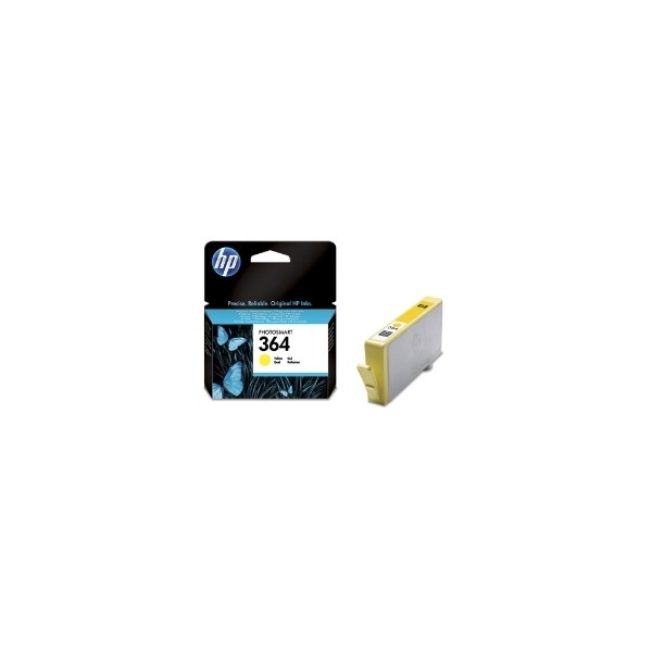 Cartucho tinta hp 364 cb320ee amarillo 3ml d5460 -  b8550 -  c6380 -  c5380