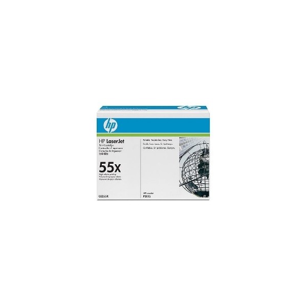 Toner hp 55x ce255x negro 12500 paginas ce528a -  ce526a