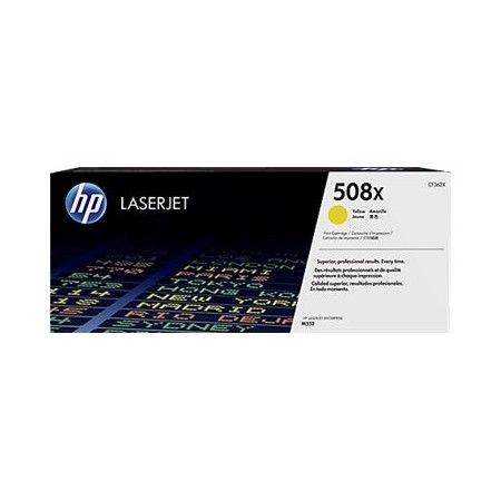 Toner hp 508x cf362x amarillo m577 alto rendimiento