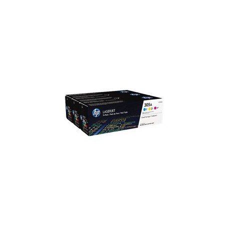 Pack toner cf370am 305a cian - magenta - amarillo