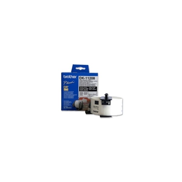 Etiquetas papel precortada brother dk11208 38 x 90 mm 400 - e ql - 500 ql - 550 650td